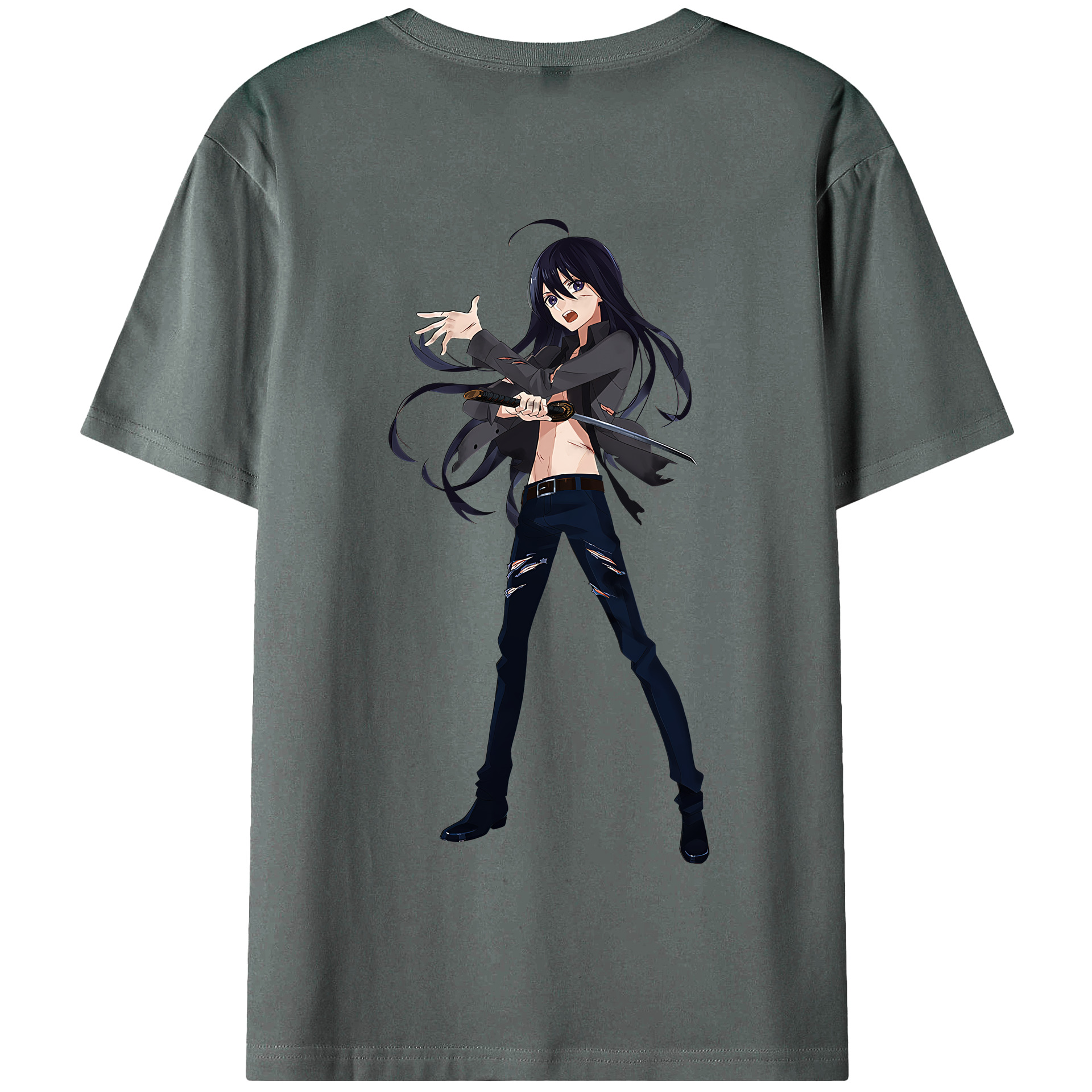 （画像用） 刀剣乱舞 Touken Ranbu 綿100％半袖Tシャツ（背面プリント）